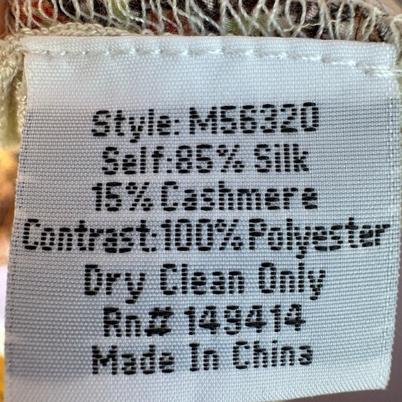 Johnny Was Elodie Scarf Pullover Top Cashmere Silk - Picture 4 of 6